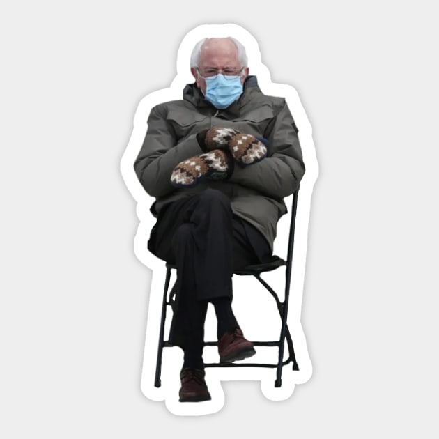 Bernie Mittens Sticker by Tameink